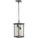 Riviera III 3 Light 8 inch Oiled Bronze Outdoor Outdoor Pendant, Large