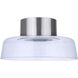 Centric LED 13.75 inch Brushed Polished Nickel Flushmount Ceiling Light