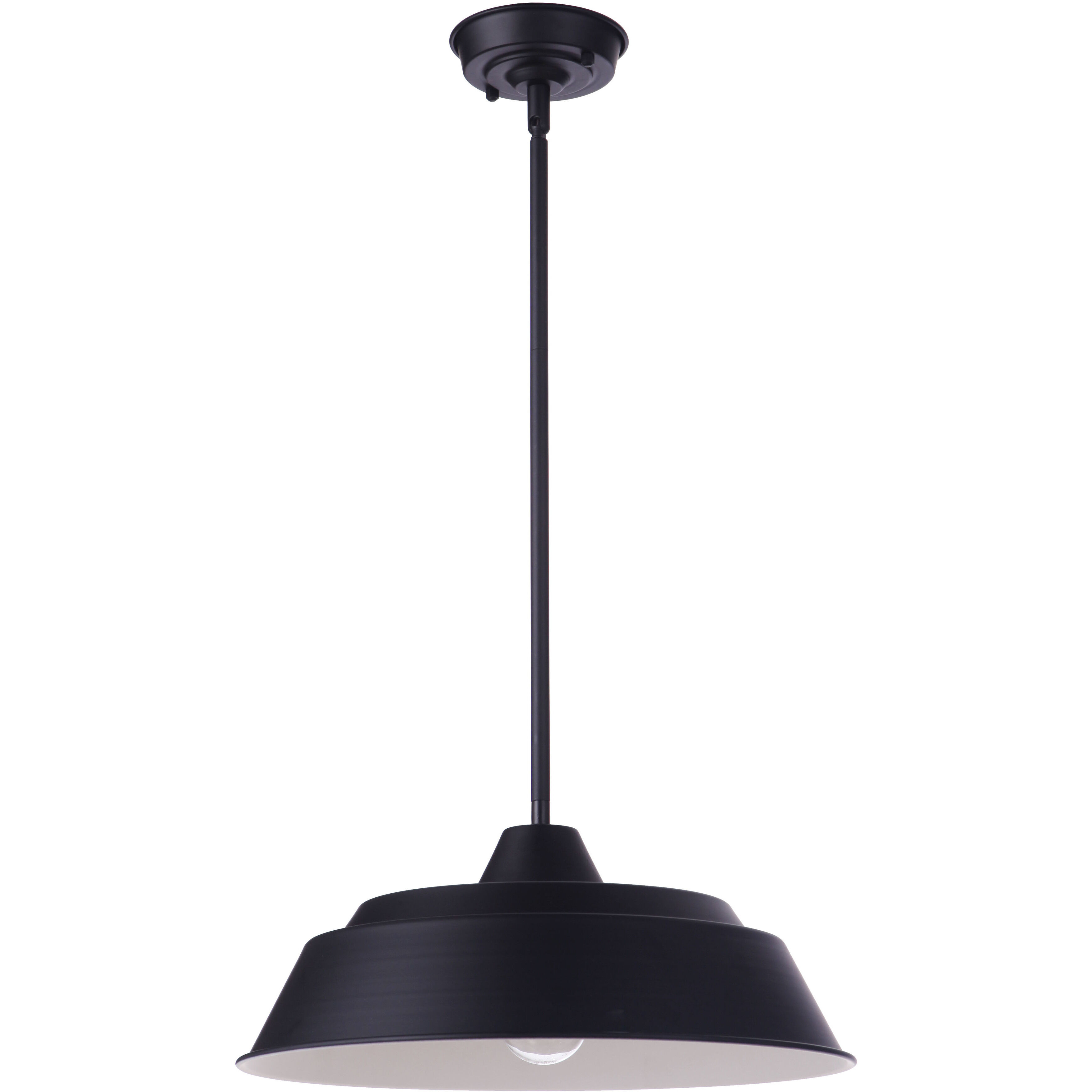 Landmark 1 Light 12 inch Midnight Outdoor Pendant