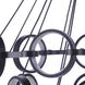 Context LED 36 inch Flat Black Chandelier Ceiling Light