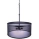 Mesh 4 Light 28 inch Flat Black Pendant Ceiling Light