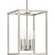 Signature 4 Light 10 inch Brushed Polished Nickel Foyer Light Ceiling Light