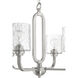 Collins 4 Light 23.75 inch Brushed Polished Nickel Chandelier Ceiling Light