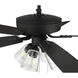 Pro Plus 104 52 inch Espresso with Espresso/Walnut Blades Contractor Ceiling Fan