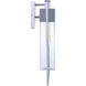 Perimeter Outdoor Wall Mount in Satin Aluminum, Large