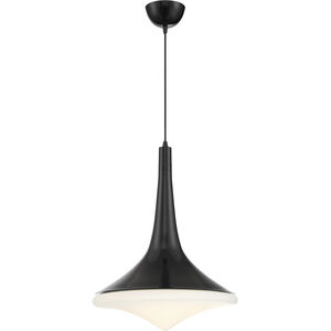 Bejamin LED 18 inch Gloss Black Pendant Ceiling Light
