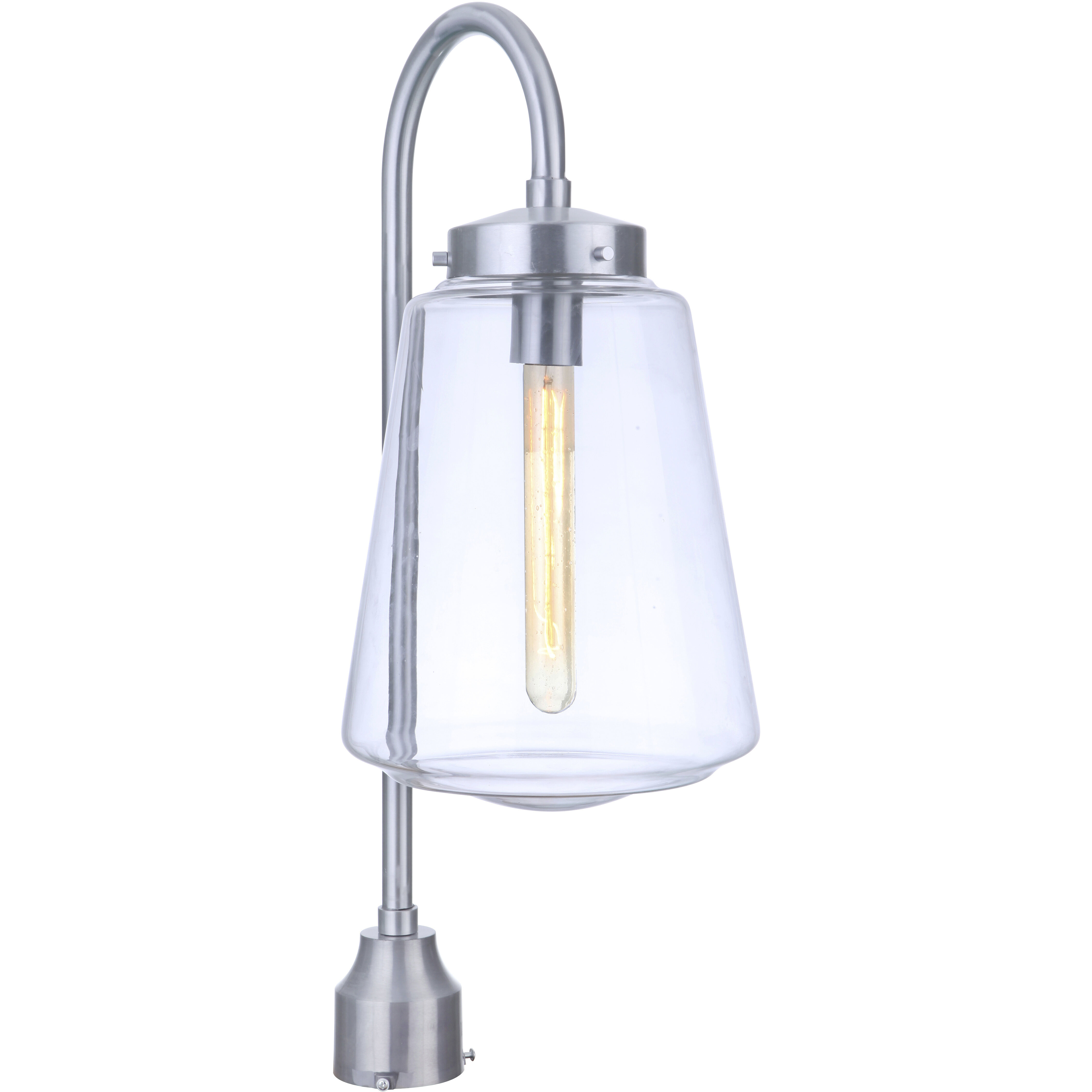 Laclede 1 Light 25.38 inch Satin Aluminum Outdoor Post Mount