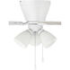 Wheeler 52 inch White with White/Washed Oak Blades Fan