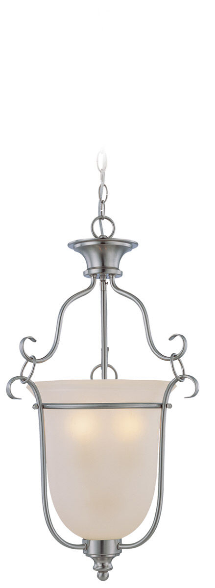 Linden Lane 3 Light 18 inch Satin Nickel Foyer Light Ceiling Light