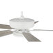 Pro Plus 112 52 inch White with White/Washed Oak Blades Contractor Ceiling Fan, Slim