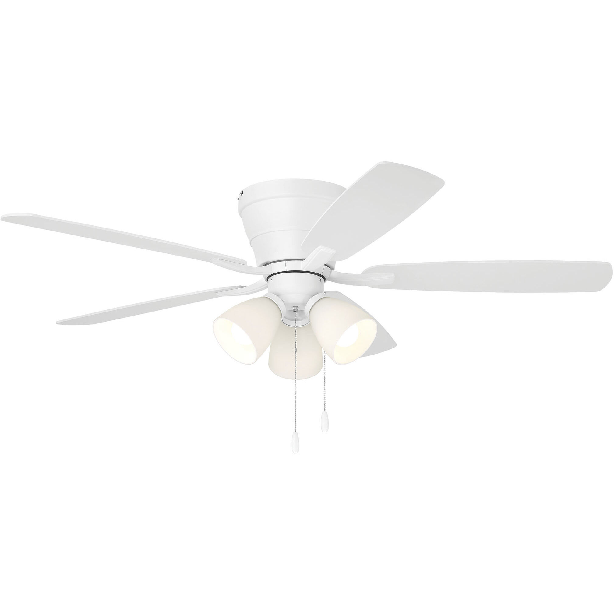 Wheeler 52 inch White with White/Washed Oak Blades Fan
