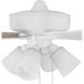 Super Pro 114 60 inch White with White/Washed Oak Blades Contractor Ceiling Fan