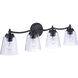 Tyler 4 Light 31 inch Flat Black Vanity Light Wall Light