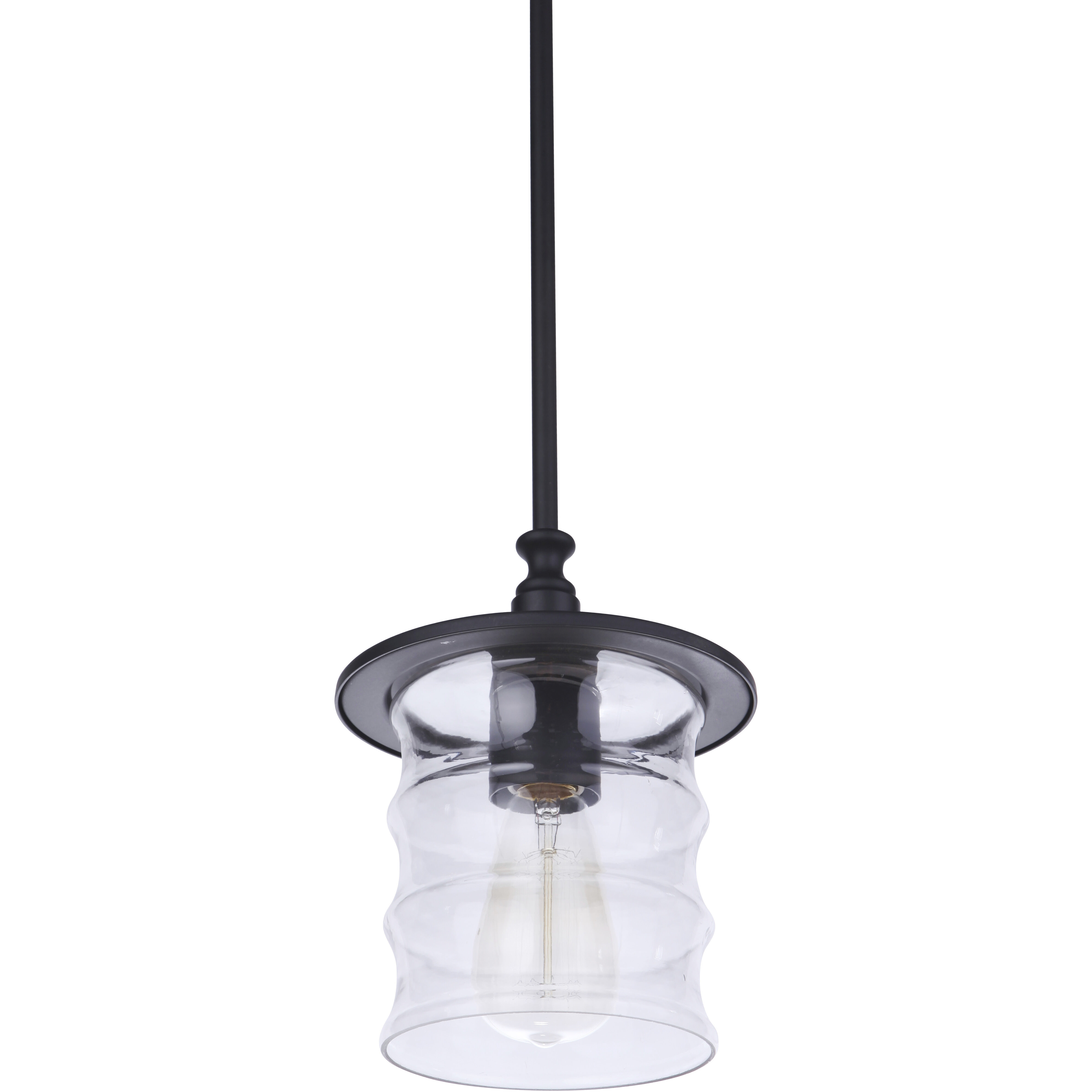 Canon 1 Light 7.5 inch Midnight Outdoor Pendant