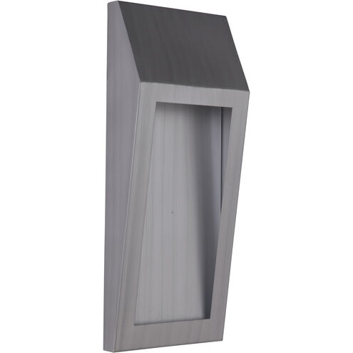 Wedge LED 18 inch Brushed Aluminum Outdoor Outdoor Wall Mount, Large