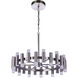 Simple Lux LED 27 inch Brushed Polished Nickel Chandelier Ceiling Light