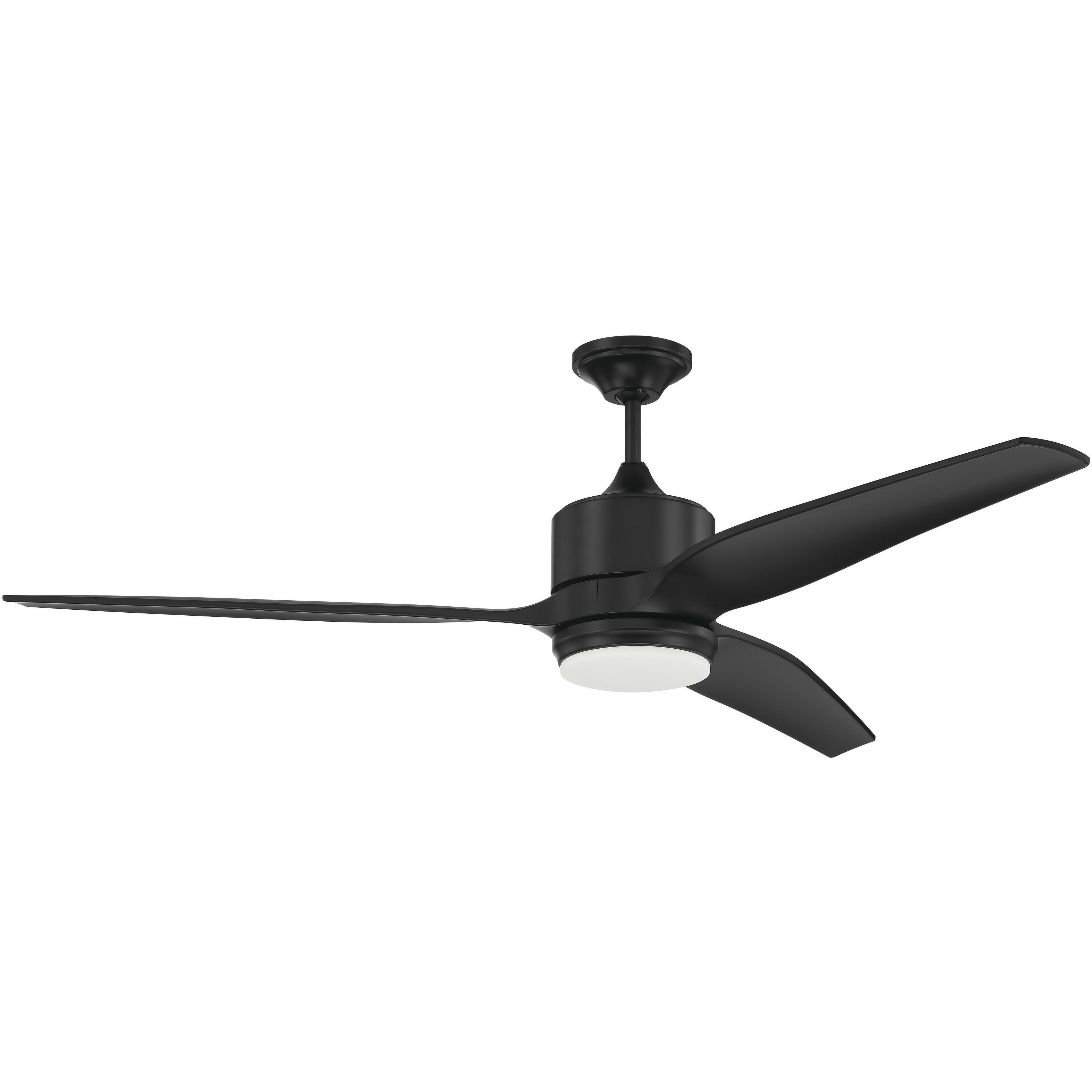Mobi 60 inch Flat Black Ceiling Fan, Blades Included