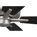 Super Pro 60 inch Brushed Satin Nickel with Brushed Nickel/Greywood Blades Contractor Ceiling Fan