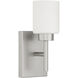 Cadence 1 Light 4.75 inch Satin Nickel Wall Sconce Wall Light