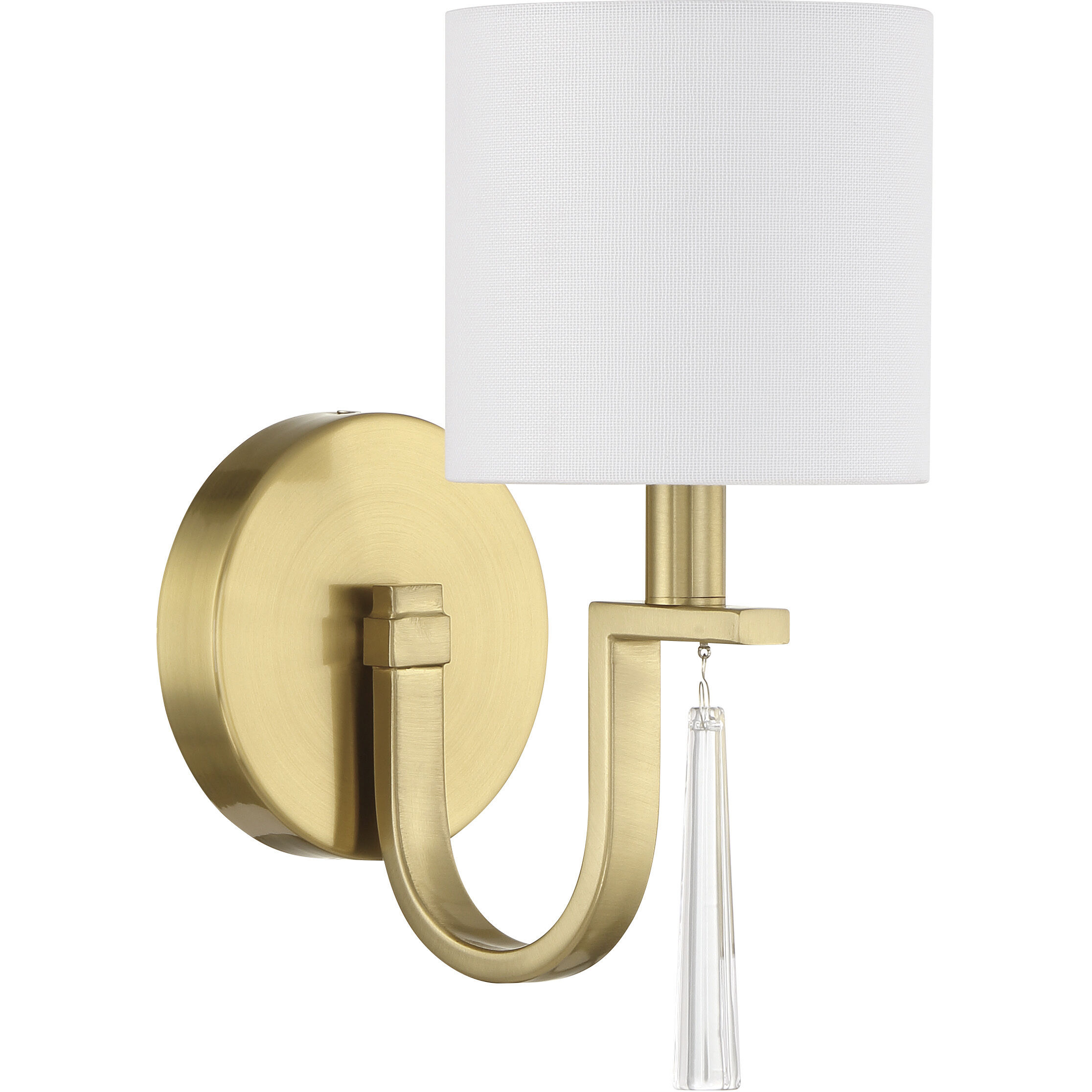 Fortuna 1 Light 5.12 inch Satin Brass Wall Sconce Wall Light