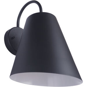 Point Clear 1 Light 9 inch Midnight Outdoor Lantern, Medium