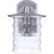 Canon Outdoor Wall Mount in Satin Aluminum, Large