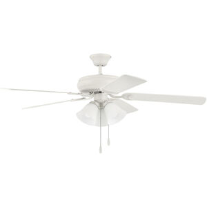 Decorator's Choice 52 inch White with Matte White Blades Ceiling Fan