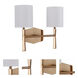 Chatham 2 Light 14 inch Satin Brass Vanity Light Wall Light