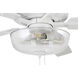 Super Pro 101 60 inch White with White/Washed Oak Blades Contractor Ceiling Fan