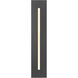 Profiled LED 23.5 inch Textured Black Outdoor Wall Lantern