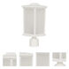 Resilience Lanterns 1 Light 15 inch Textured White Outdoor Post Mount in Textured Matte White