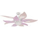 Bloom 52 inch White with Pink Blades Ceiling Fan