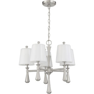 Palmer 5 Light 21 inch Brushed Polished Nickel Chandelier Ceiling Light