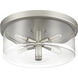 Hailie 4 Light 15 inch Satin Nickel Flushmount Ceiling Light
