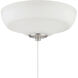 Elegance LED White Frost Fan Bowl Light Kit, Universal Mount