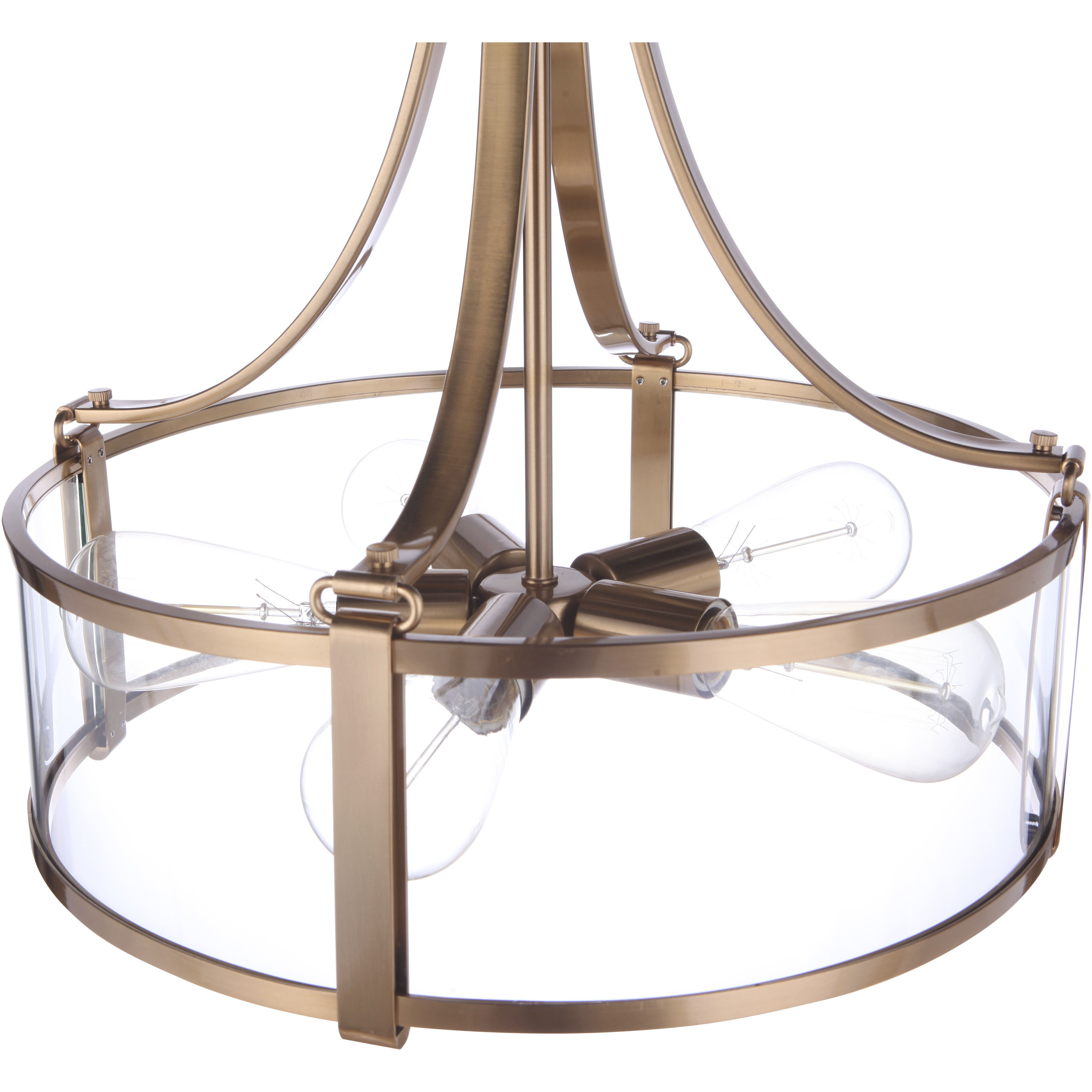 Elliot 5 Light 16.38 inch Satin Brass Pendant Ceiling Light