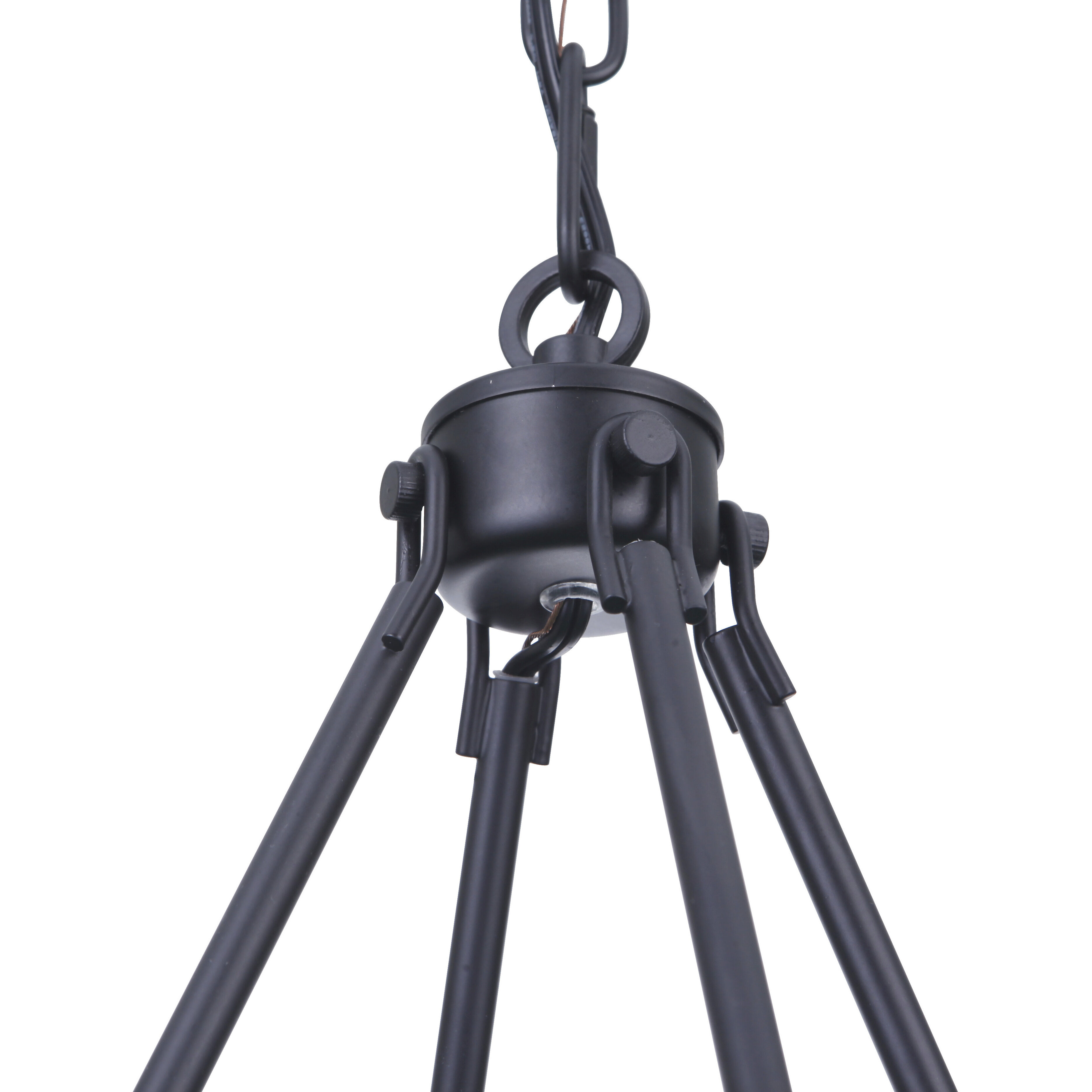 Larrson 6 Light 17.75 inch Flat Black Chandelier Ceiling Light