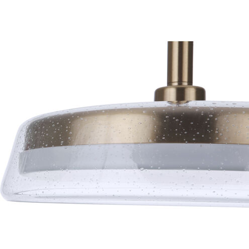 Centric LED 14 inch Satin Brass Pendant Ceiling Light