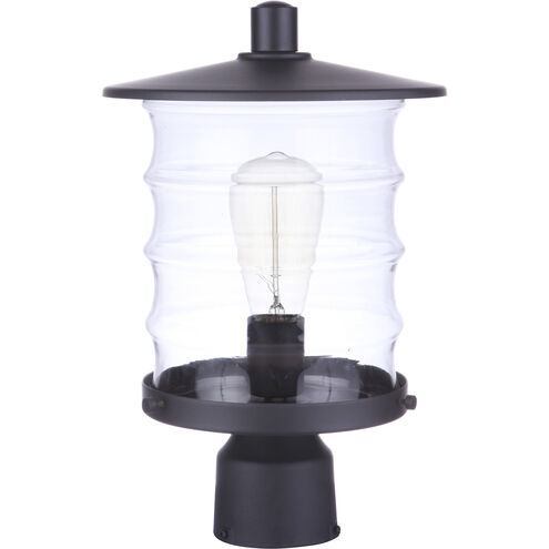 Canon 1 Light 14.13 inch Midnight Outdoor Post Mount