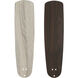 Wheeler 52 inch Brushed Polished Nickel with Driftwood/Walnut Blades Fan