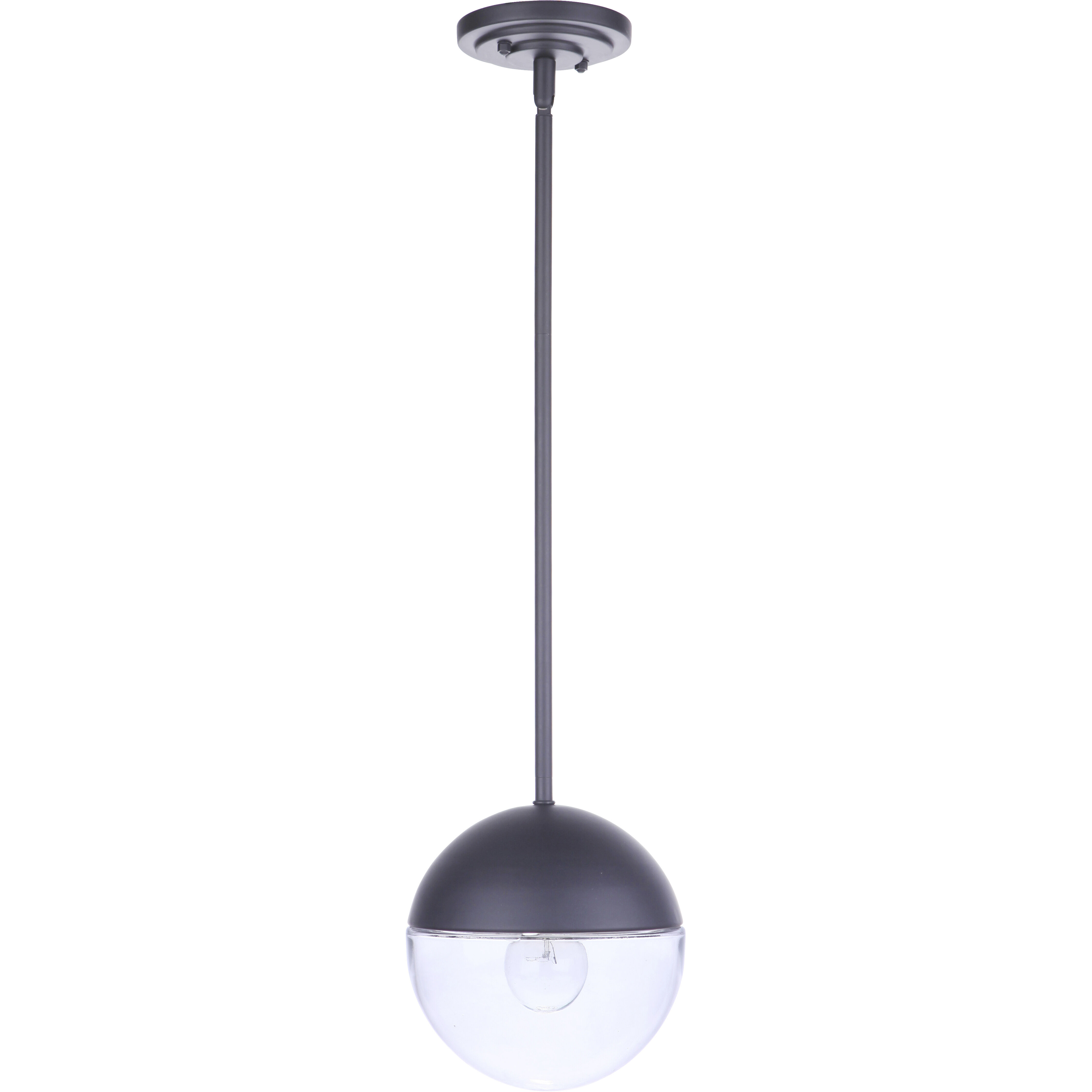 Evie 1 Light 7.5 inch Midnight Outdoor Pendant