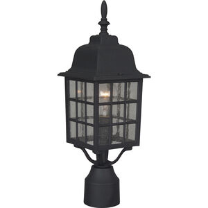 Grid Cage 1 Light 18 inch Textured Black Outdoor Post Mount in Textured Matte Black, Large