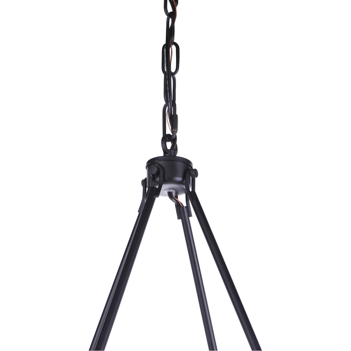 Larrson 8 Light 20 inch Flat Black Chandelier Ceiling Light