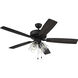 Pro Plus 104 52 inch Flat Black with Flat Black/Grey Wood Blades Contractor Ceiling Fan