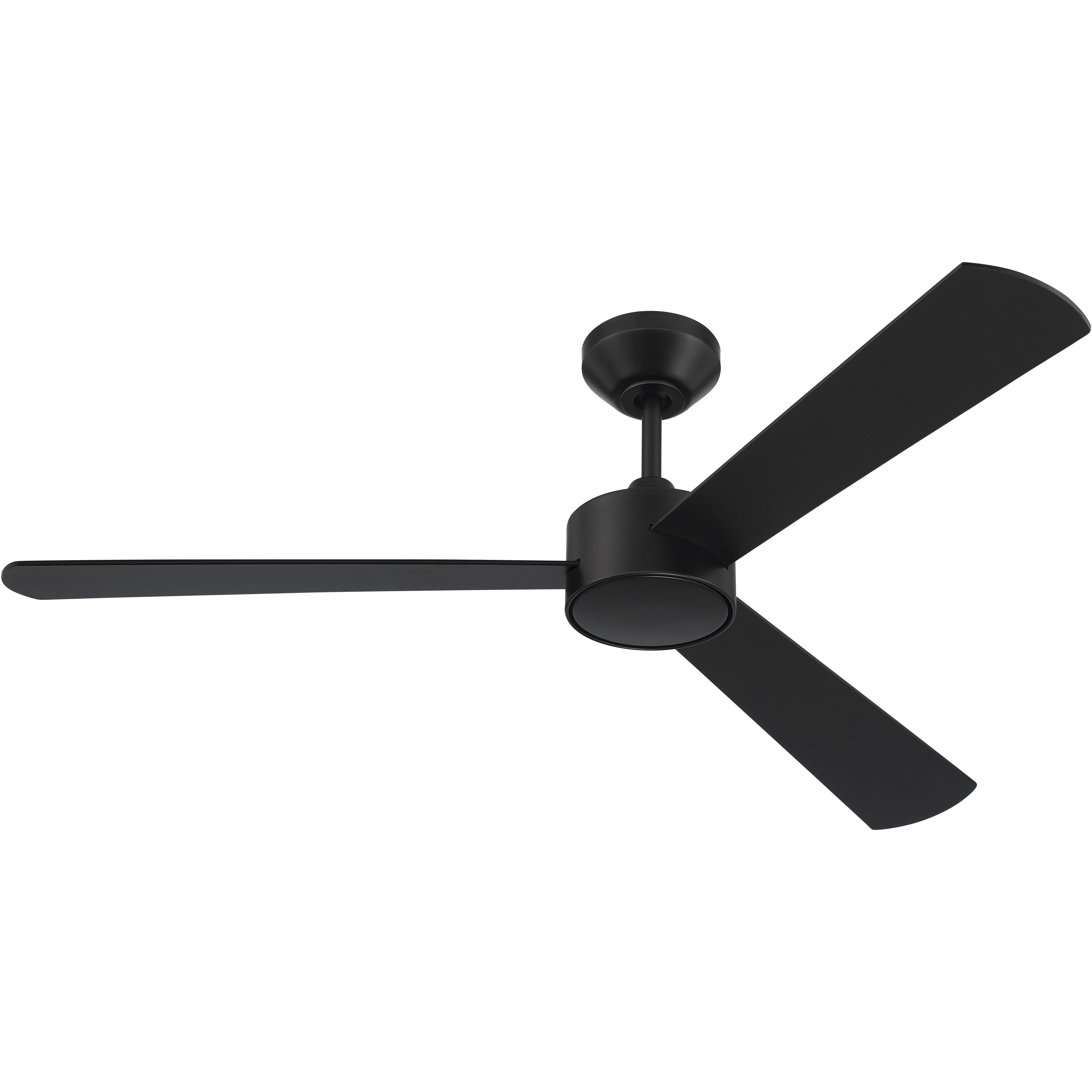 Provision 52 inch Flat Black with Flat Black/Flat Black Blades Ceiling Fan