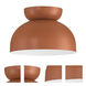 Ventura Dome 1 Light 10.5 inch Baked Clay Flushmount Ceiling Light