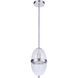 Sivo 1 Light 6.75 inch Satin Aluminum Outdoor Pendant