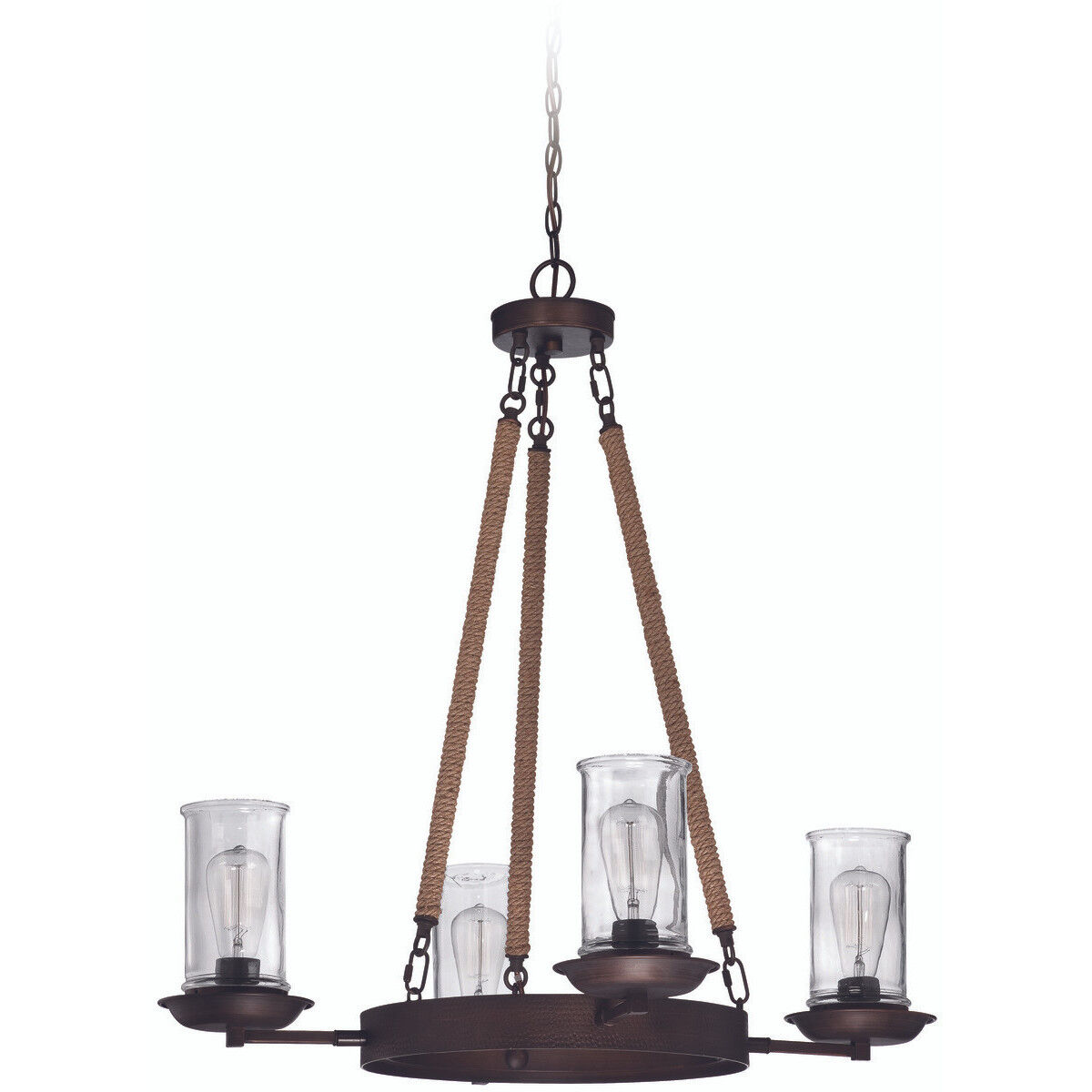 Thornton 4 Light 32 inch Aged Bronze Brushed Up/Down Chandelier Ceiling Light