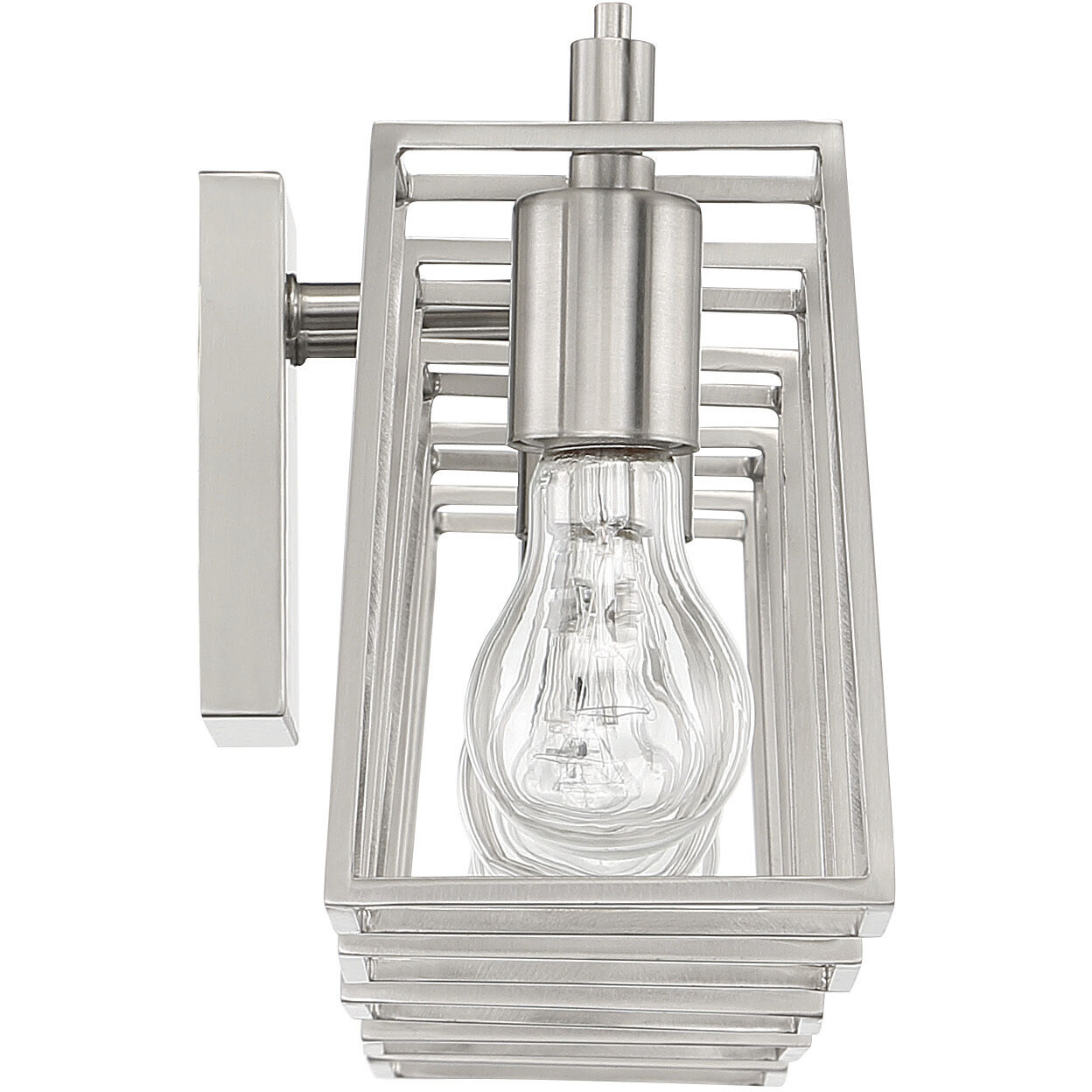 Dunn 5 Light 41 inch Brushed Polished Nickel Vanity Light Wall Light