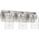 Hendrix 3 Light 20.5 inch Brushed Polished Nickel Vanity Light Wall Light